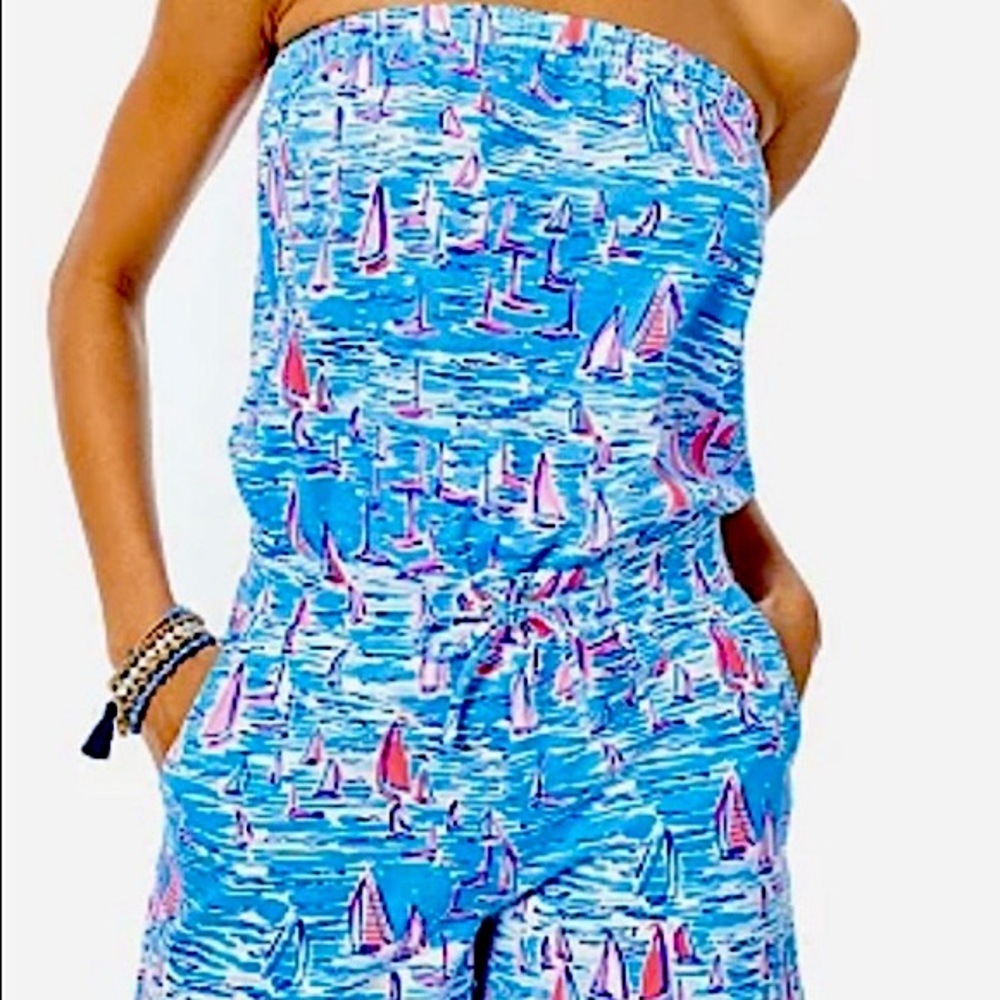 Lily Pulitzer strapless romper